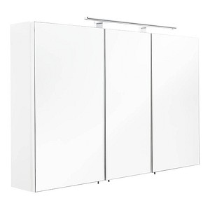 POSSEIK Spiegelschrank weiß 110,0 x 16,0 x 68,0 cm