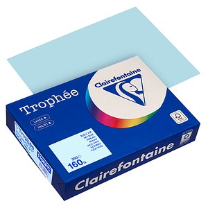 Clairefontaine Kopierpapier Trophée eisblau DIN A4 160 g/qm 250 Blatt