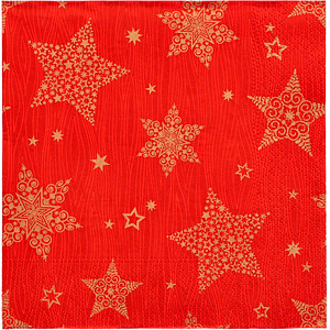 PAPSTAR Servietten Christmas Shine red 20 St.