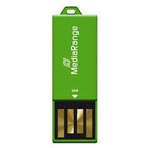 MediaRange USB-Stick PAPER-CLIP grün 32 GB