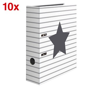10 HERMA Stars Motivordner weiß Liniert mit Stern 7,0 cm DIN A4 10 HERMA Stars Motivordner weiß Liniert mit Stern 7,0 cm DIN A4