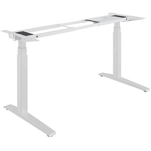 Fellowes Levado elektrisch höhenverstellbares Schreibtischgestell weiß ohne Tischplatte, C-Fuß-Gestell weiß 120,0 - 180,0 x 80,0 cm