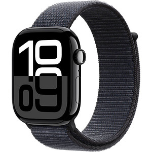 Apple Watch Series 10 46 mm Aluminium (GPS+Cellular) Sport Loop  tinte, diamantschwarz