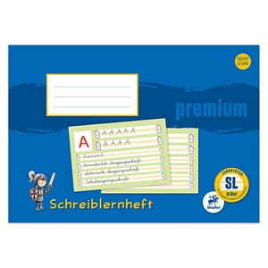 Staufen® Schreiblernheft Premium Lineatur  SL FMZ liniert DIN A4 quer ohne Rand, 16 Blatt