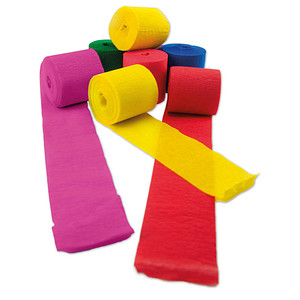 WEROLA Krepppapier Dekobänder farbsortiert 38 g/qm 10 Rollen WEROLA Krepppapier Dekobänder farbsortiert 38 g/qm 10 Rollen