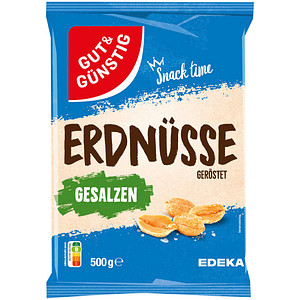 GUT&GÜNSTIG geröstet & gesalzen Erdnüsse 500,0 g, 1 St.
