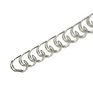LMG Drahtbinderücken silber für 50 Blatt, 100 St.