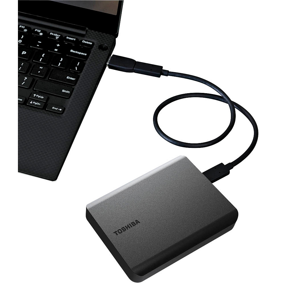 TOSHIBA Canvio Basics büroplus ++ TB HDD-Festplatte schwarz 2 externe