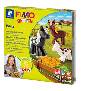 STAEDTLER Modelliermasse FIMO® kids Pony mehrfarbig