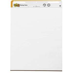 Post-it® Flipchart-Papier Super Sticky Meeting Chart blanko 63,5 x 77,5 cm, 30 Blatt, 2 Blöcke Post-it® Flipchart-Papier Super Sticky Meeting Chart blanko 63,5 x 77,5 cm, 30 Blatt, 2 Blöcke