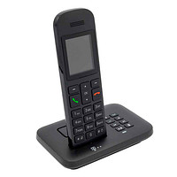 Telekom Sinus ++ Telefon schwarz mit büroplus Anrufbeantworter Schnurloses A12