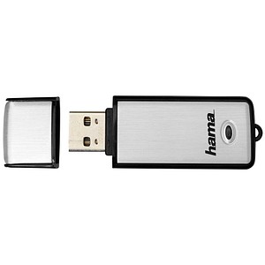 hama USB-Stick Fancy silber, schwarz 32 GB