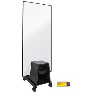 SIGEL Whiteboard-Set mit Ständer Single-use Meet up 90,0 x 180,0 cm weiß/schwarz Aluminium