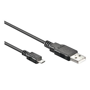 goobay USB 2.0 A/Micro USB 2.0 B Kabel 1,0 m schwarz