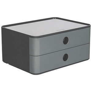 HAN Schubladenbox Smart Box ALLISON granite grey DIN A5 mit 2 Schubladen