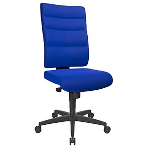 büroplus Bürostuhl Unni Med, Stoff blau, Gestell schwarz