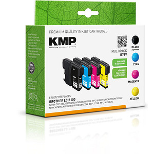 4 KMP B78V schwarz, cyan, magenta, gelb Tintenpatronen ersetzen brother LC-1100VALBP 4 KMP B78V schwarz, cyan, magenta, gelb Tintenpatronen ersetzen brother LC-1100VALBP