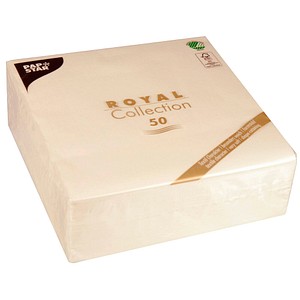 PAPSTAR Servietten champagner 3-lagig 20,0 x 20,0 cm 50 St.