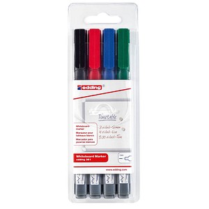 edding 361 Whiteboard-Marker farbsortiert 1,0 mm, 4 St.