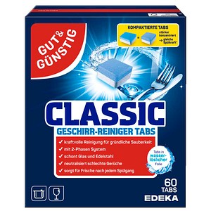 GUT&GÜNSTIG CLASSIC Spülmaschinentabs 60  St., 60 St.