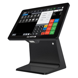 OLYMPIA Registrierkasse TS10 inkl. eingebautem Scanner (ohne TSE-Lizenz) schwarz