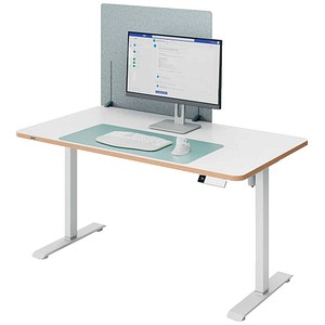 AKTION: LEITZ Tischtrennwand 61230085, hellgrau 80,0 x 70,0 cm, 1 St.
