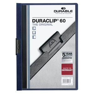 25 DURABLE Klemmhefter DURACLIP  nachtblau