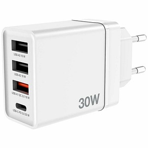 verbatim CHR-30EU2 Ladeadapter weiß, 30 W