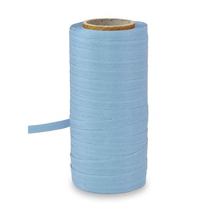 PRÄSENT Geschenkband COTTONFIELD matt hellblau 5,0 mm x 100,0 m