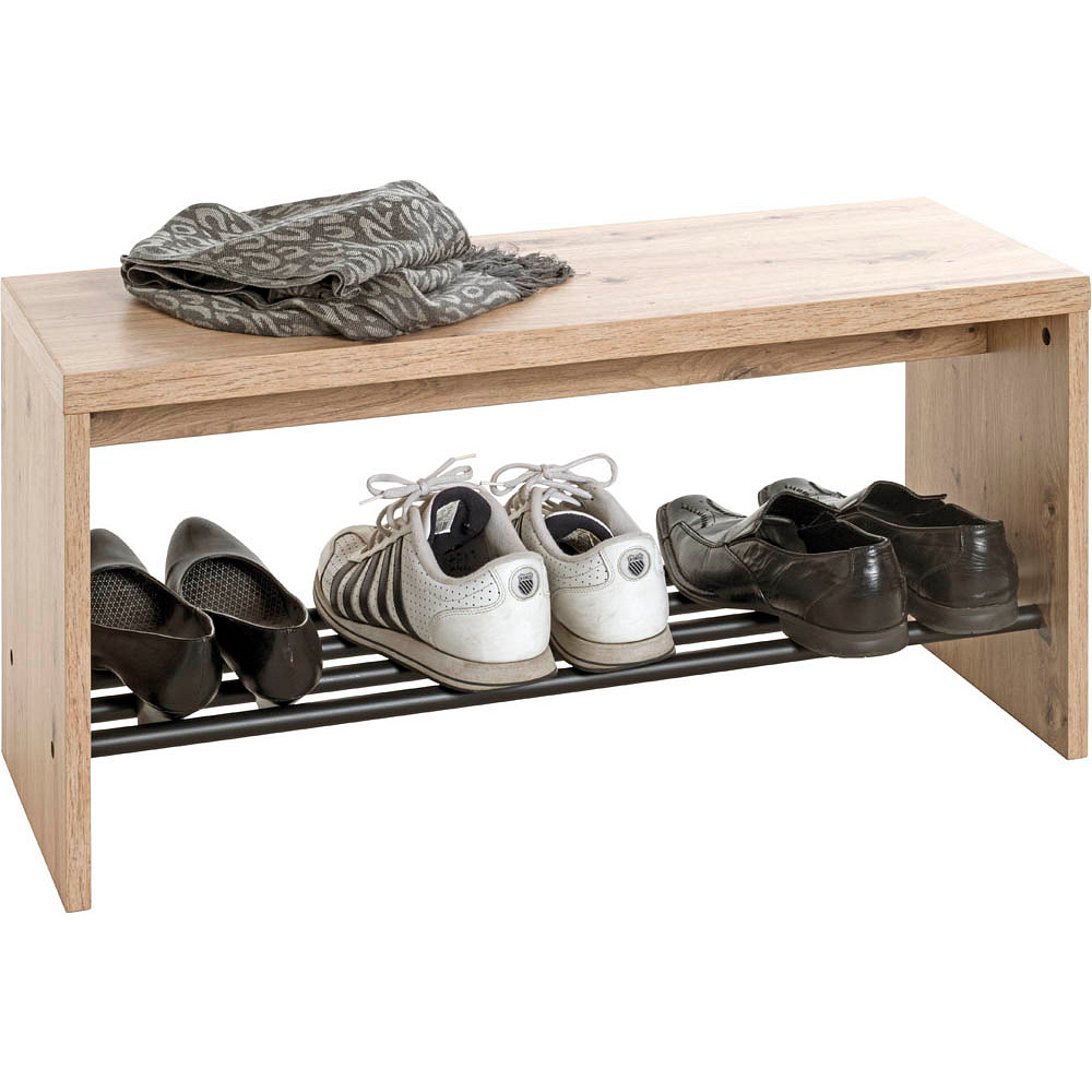 HAKU Möbel Schuhbank 37449 eiche Holz 80,0 cm ++ büroplus