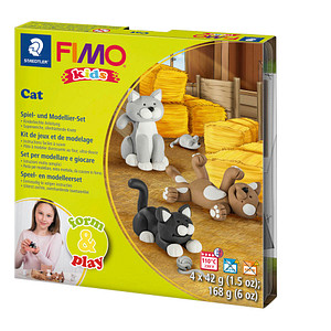 STAEDTLER Modelliermasse FIMO® kids Cat mehrfarbig