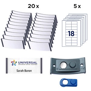 AVERY Zweckform Namensschilder mit Magnet 70,0 x 30,0 mm, 1 Set