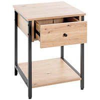 HAKU Möbel Beistelltisch Holz bergen-eiche 40,0 x 40,0 x 55,0 cm ++ büroplus