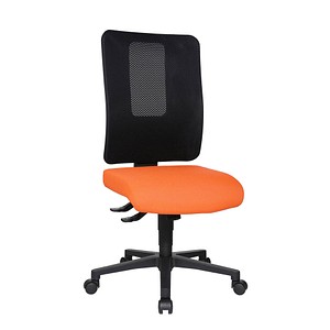 Topstar Bürostuhl Open X (N), OX1000 G040 Stoff orange, Gestell schwarz