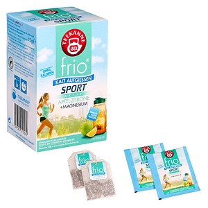 TEEKANNE frio Sport Aktiv Apfel-Zitrone +Magnesium Tee 18 Portionen