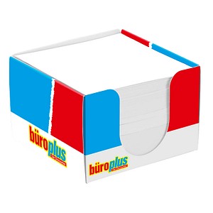 büroplus Zettelbox blau inkl. 700 Notizzettel weiß, 1 St.