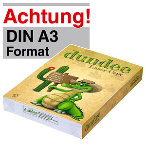 dundee Kopierpapier Laser Copy DIN A3 80 g/qm 500 Blatt dundee Kopierpapier Laser Copy DIN A3 80 g/qm 500 Blatt