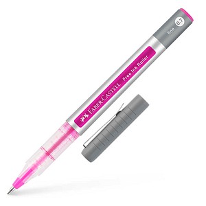 FABER-CASTELL Free Ink Tintenroller grau 0,4 mm, Schreibfarbe: pink, 1 St.