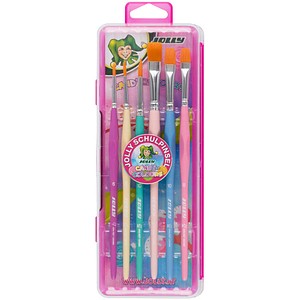 JOLLY Candy Colours Pinsel-Set Größe 6, 2x 8, 2x 10, 12