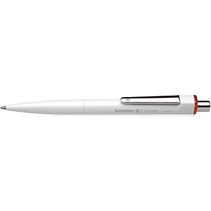 Schneider Kugelschreiber K3 Biosafe weiß, Schreibfarbe: rot, 10 St.