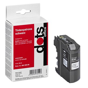 dots schwarz Tintenpatrone ersetzt brother LC-127XLBK dots schwarz Tintenpatrone ersetzt brother LC-127XLBK