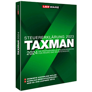 LEXWARE TAXMAN 2024 (für das Steuerjahr 2023) Software Vollversion (PKC)