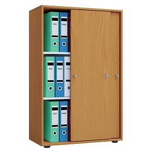 VCM my office Schiebetürenschrank XL Lona, 913950 buche 2 Fachböden 70,0 x 37,0 x 110,0 cm