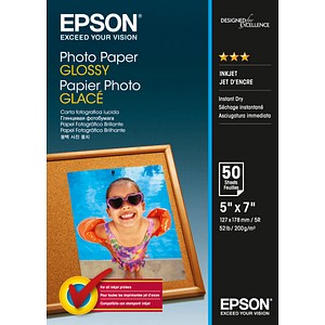 EPSON Fotopapier S042545 13,0 x 18,0 glänzend 200 g/qm 50 Blatt EPSON Fotopapier S042545 13,0 x 18,0 glänzend 200 g/qm 50 Blatt