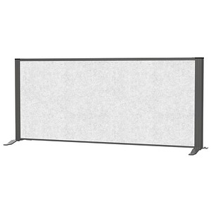 MAUL Akustik-Tischtrennwand MAULconnecto 9852289, hellgrau 120,0 x 50,0 cm, 1 St.
