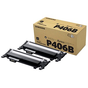2 SAMSUNG CLT-P406B (SU374A) schwarz Toner 2 SAMSUNG CLT-P406B (SU374A) schwarz Toner