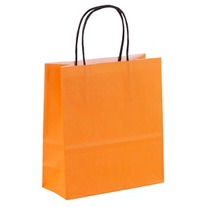 VP Papier-Tragetaschen Toptwist orange 19,0 x 21,0 cm, 50 St.