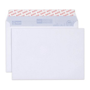 ELCO Briefumschläge Proclima DIN C5 ohne Fenster weiß haftklebend 500 St.