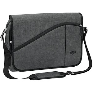 WEDO Laptoptasche Messenger Bag COLLEGE Kunstfaser grau 59353012 bis 39,6 cm (15,6 Zoll)