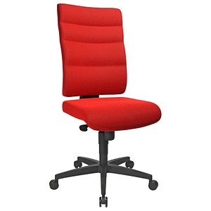 büroplus Bürostuhl Unni Med, Stoff rot, Gestell schwarz